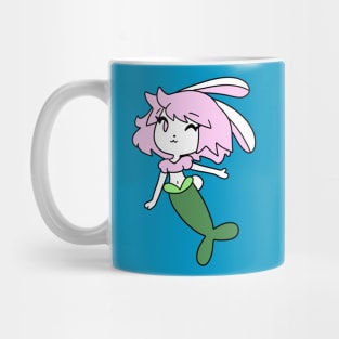 Pretty Mermaid Bunny Girl Mug